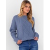 image:imageANRABESS Women Oversized Chunky Cable Knitted Vintage Sweater 2026 Fall Winter OutfitsBlue