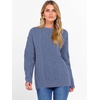 image:imageANRABESS Women Oversized Chunky Cable Knitted Vintage Sweater 2026 Fall Winter OutfitsBlue