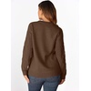 image:imageANRABESS Women Oversized Chunky Cable Knitted Vintage Sweater 2026 Fall Winter OutfitsBrown