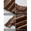 image:imageANRABESS Women Oversized Chunky Cable Knitted Vintage Sweater 2026 Fall Winter OutfitsBrown
