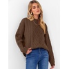 image:imageANRABESS Women Oversized Chunky Cable Knitted Vintage Sweater 2026 Fall Winter OutfitsBrown