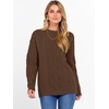 image:imageANRABESS Women Oversized Chunky Cable Knitted Vintage Sweater 2026 Fall Winter OutfitsBrown