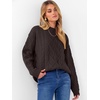 image:imageANRABESS Women Oversized Chunky Cable Knitted Vintage Sweater 2026 Fall Winter OutfitsCoffee