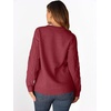 image:imageANRABESS Women Oversized Chunky Cable Knitted Vintage Sweater 2026 Fall Winter OutfitsDeep Red