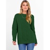 image:imageANRABESS Women Oversized Chunky Cable Knitted Vintage Sweater 2026 Fall Winter OutfitsGreen