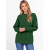 image:imageANRABESS Women Oversized Chunky Cable Knitted Vintage Sweater 2026 Fall Winter OutfitsGreen