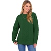 image:imageANRABESS Women Oversized Chunky Cable Knitted Vintage Sweater 2026 Fall Winter OutfitsGreen