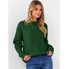 image:imageANRABESS Women Oversized Chunky Cable Knitted Vintage Sweater 2026 Fall Winter OutfitsGreen