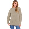 image:imageANRABESS Women Oversized Chunky Cable Knitted Vintage Sweater 2026 Fall Winter OutfitsKhaki