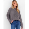 image:imageANRABESS Women Oversized Chunky Cable Knitted Vintage Sweater 2026 Fall Winter OutfitsNutmeg