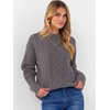 image:imageANRABESS Women Oversized Chunky Cable Knitted Vintage Sweater 2026 Fall Winter OutfitsNutmeg