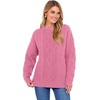 image:imageANRABESS Women Oversized Chunky Cable Knitted Vintage Sweater 2026 Fall Winter OutfitsPink