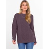 image:imageANRABESS Women Oversized Chunky Cable Knitted Vintage Sweater 2026 Fall Winter OutfitsPurple