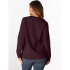 image:imageANRABESS Women Oversized Chunky Cable Knitted Vintage Sweater 2026 Fall Winter OutfitsWine Red