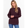 image:imageANRABESS Women Oversized Chunky Cable Knitted Vintage Sweater 2026 Fall Winter OutfitsWine Red