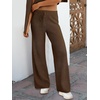 image:imageANRABESS Women Two Piece Outfits Sweater Sets Lounge Waffle Knit Pullover Matching Wide Leg Pants Tracksuit 2026 Fall FashionDeep Brown