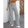 image:imageANRABESS Women Two Piece Outfits Sweater Sets Lounge Waffle Knit Pullover Matching Wide Leg Pants Tracksuit 2026 Fall FashionGrey