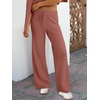 image:imageANRABESS Women Two Piece Outfits Sweater Sets Lounge Waffle Knit Pullover Matching Wide Leg Pants Tracksuit 2026 Fall FashionRust