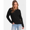 image:imageANRABESS Womens Long Sleeve Tunic Top 2026 Fall Sweaters Lightweight Ribbed Knit Buttons Shirts Casual Work OutfitsBlack