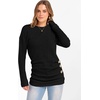 image:imageANRABESS Womens Long Sleeve Tunic Top 2026 Fall Sweaters Lightweight Ribbed Knit Buttons Shirts Casual Work OutfitsBlack