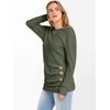 image:imageANRABESS Womens Long Sleeve Tunic Top 2026 Fall Sweaters Lightweight Ribbed Knit Buttons Shirts Casual Work OutfitsDeep Green