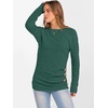 image:imageANRABESS Womens Long Sleeve Tunic Top 2026 Fall Sweaters Lightweight Ribbed Knit Buttons Shirts Casual Work OutfitsGreen