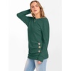 image:imageANRABESS Womens Long Sleeve Tunic Top 2026 Fall Sweaters Lightweight Ribbed Knit Buttons Shirts Casual Work OutfitsGreen