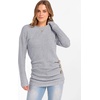 image:imageANRABESS Womens Long Sleeve Tunic Top 2026 Fall Sweaters Lightweight Ribbed Knit Buttons Shirts Casual Work OutfitsGrey