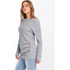 image:imageANRABESS Womens Long Sleeve Tunic Top 2026 Fall Sweaters Lightweight Ribbed Knit Buttons Shirts Casual Work OutfitsGrey