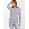 image:imageANRABESS Womens Long Sleeve Tunic Top 2026 Fall Sweaters Lightweight Ribbed Knit Buttons Shirts Casual Work OutfitsGrey