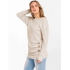 image:imageANRABESS Womens Long Sleeve Tunic Top 2026 Fall Sweaters Lightweight Ribbed Knit Buttons Shirts Casual Work OutfitsLight Khaki