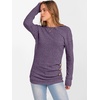 image:imageANRABESS Womens Long Sleeve Tunic Top 2026 Fall Sweaters Lightweight Ribbed Knit Buttons Shirts Casual Work OutfitsPurple