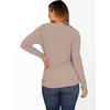 image:imageANRABESS Womens Long Sleeve Tunic Top 2026 Fall Sweaters Lightweight Ribbed Knit Buttons Shirts Casual Work OutfitsTan