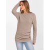image:imageANRABESS Womens Long Sleeve Tunic Top 2026 Fall Sweaters Lightweight Ribbed Knit Buttons Shirts Casual Work OutfitsTan
