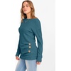 image:imageANRABESS Womens Long Sleeve Tunic Top 2026 Fall Sweaters Lightweight Ribbed Knit Buttons Shirts Casual Work OutfitsTeal