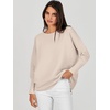 image:imageANRABESS Womens Oversized Batwing Long Sleeve Ribbed Knit Sweaters 2026 Fall OutfitsAlmond