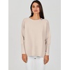 image:imageANRABESS Womens Oversized Batwing Long Sleeve Ribbed Knit Sweaters 2026 Fall OutfitsAlmond