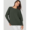 image:imageANRABESS Womens Oversized Batwing Long Sleeve Ribbed Knit Sweaters 2026 Fall OutfitsArmy Green