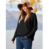 image:imageANRABESS Womens Oversized Batwing Long Sleeve Ribbed Knit Sweaters 2026 Fall OutfitsBlack