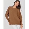 image:imageANRABESS Womens Oversized Batwing Long Sleeve Ribbed Knit Sweaters 2026 Fall OutfitsCamel