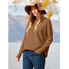 image:imageANRABESS Womens Oversized Batwing Long Sleeve Ribbed Knit Sweaters 2026 Fall OutfitsCamel
