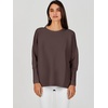 image:imageANRABESS Womens Oversized Batwing Long Sleeve Ribbed Knit Sweaters 2026 Fall OutfitsCoffee