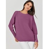 image:imageANRABESS Womens Oversized Batwing Long Sleeve Ribbed Knit Sweaters 2026 Fall OutfitsDeep Purple