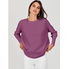 image:imageANRABESS Womens Oversized Batwing Long Sleeve Ribbed Knit Sweaters 2026 Fall OutfitsDeep Purple