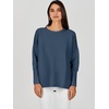 image:imageANRABESS Womens Oversized Batwing Long Sleeve Ribbed Knit Sweaters 2026 Fall OutfitsDusty Blue