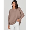 image:imageANRABESS Womens Oversized Batwing Long Sleeve Ribbed Knit Sweaters 2026 Fall OutfitsKhaki