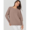 image:imageANRABESS Womens Oversized Batwing Long Sleeve Ribbed Knit Sweaters 2026 Fall OutfitsKhaki