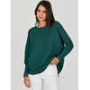 image:imageANRABESS Womens Oversized Batwing Long Sleeve Ribbed Knit Sweaters 2026 Fall OutfitsOpal Green