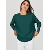 image:imageANRABESS Womens Oversized Batwing Long Sleeve Ribbed Knit Sweaters 2026 Fall OutfitsOpal Green