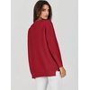 image:imageANRABESS Womens Oversized Batwing Long Sleeve Ribbed Knit Sweaters 2026 Fall OutfitsRed
